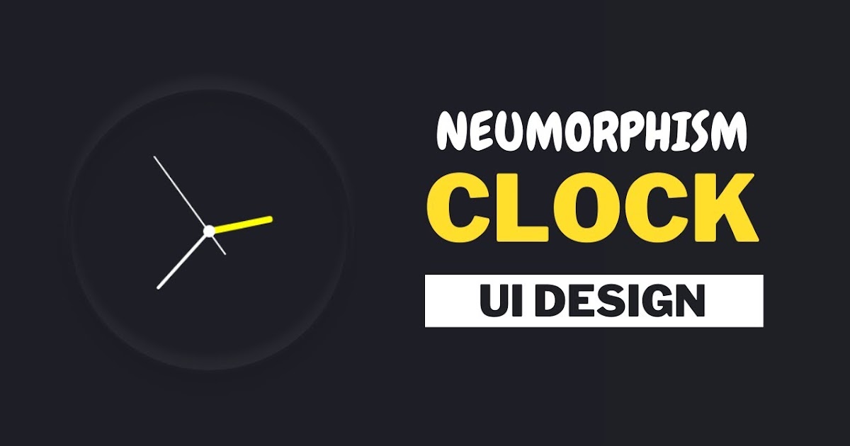 CSS Neumorphism Working Analog Clock UI Design using HTML,CSS and ...