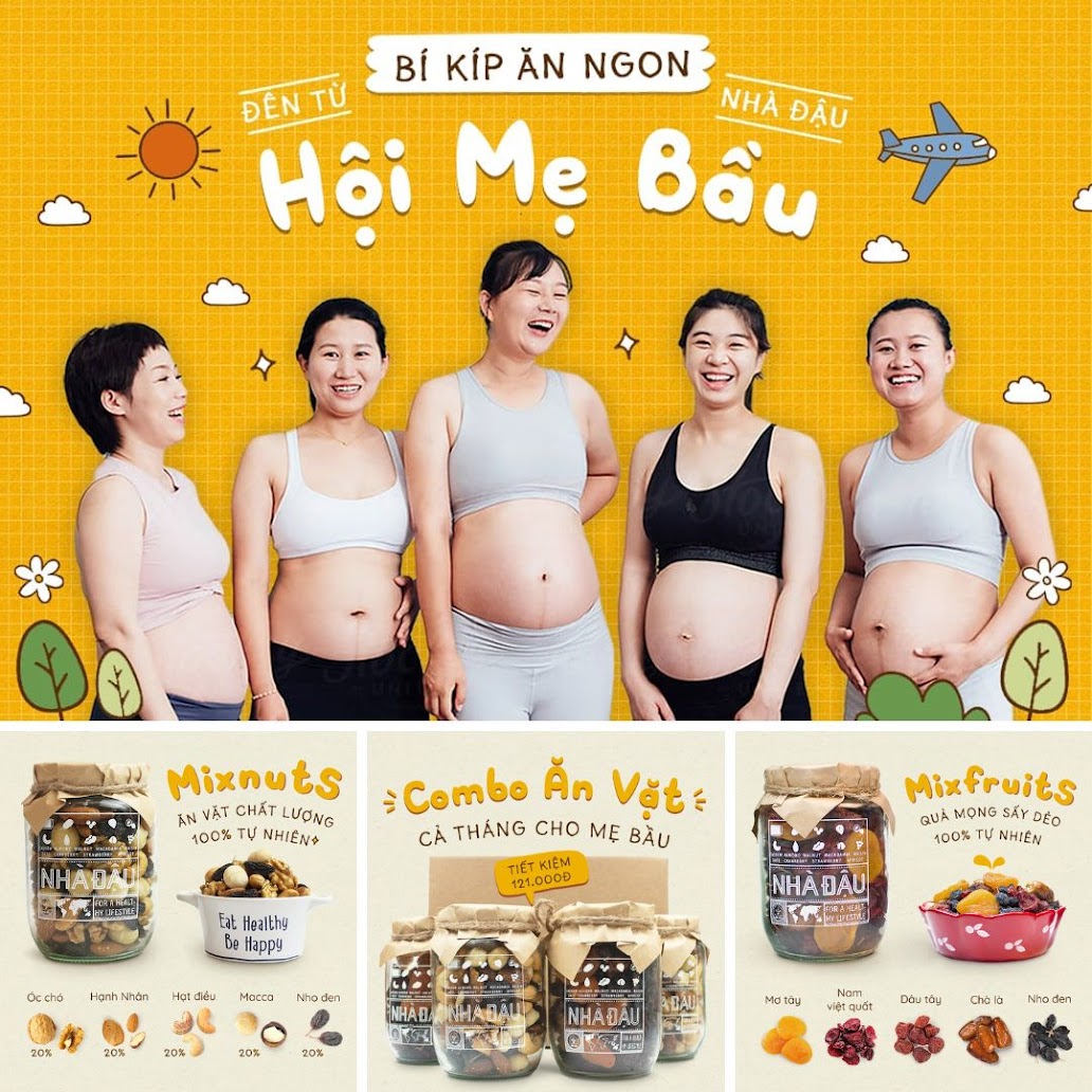 [A36] Cải thiện dinh dưỡng cho Mẹ Bầu nhờ ăn Mixnuts Nhà Đậu