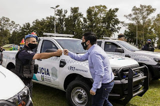 Malvinas Argentinas: Leo Nardini presentó 20 nuevos patrulleros. 003