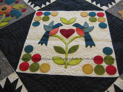 free motion quilting with ruler work by Amy K Johnson