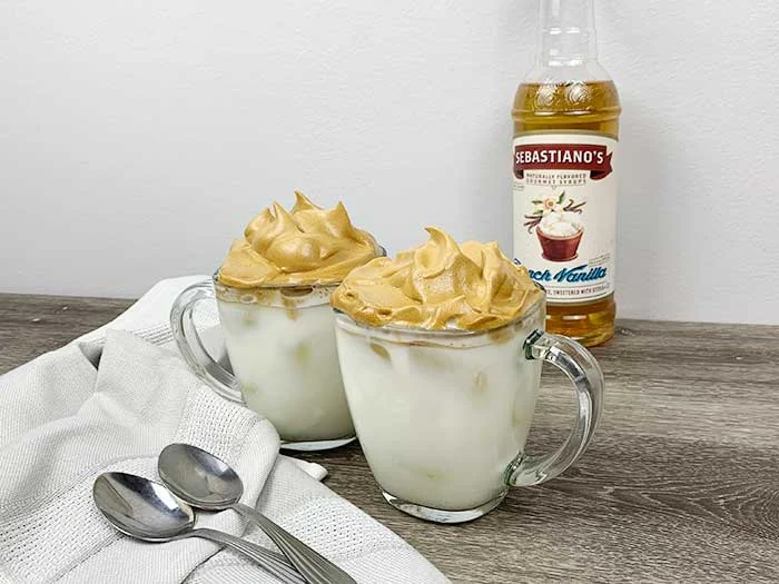 French Vanilla Dalgona Coffee Recipe With or Without Instant Coffee