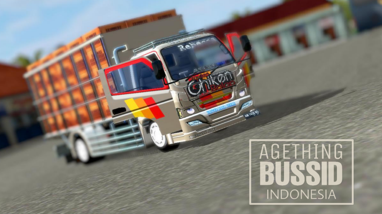 Download Mod Bussid Truk Canter Strobo Nyala Angkut Ayam Agething BUSSID