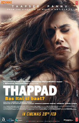 Thappad 2020 Movie Poster - Taapsee Pannu | Full Movie Download Tamilrockers