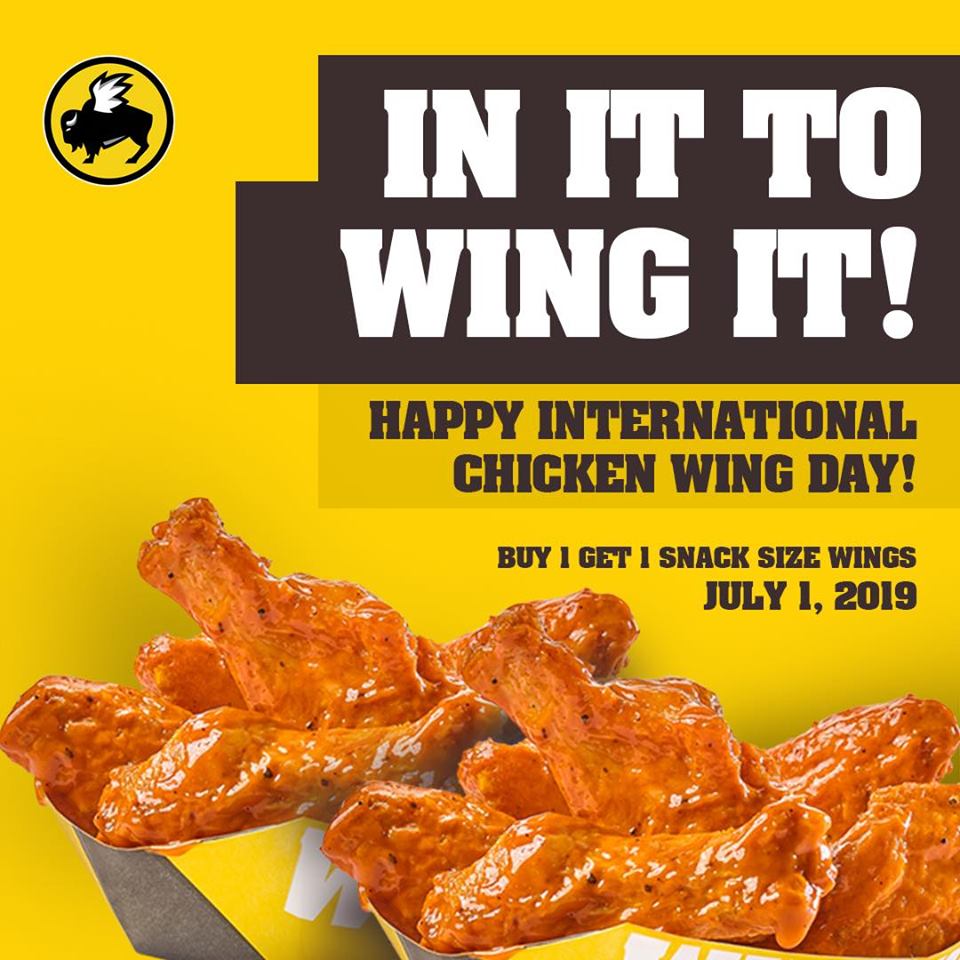Manila Shopper Buffalo Wild Wings Buy1 Get1 Promo July 1 2019