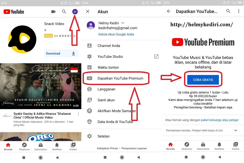 Cara Mendapat Layanan Youtube Premium Gratis Tanpa Ribet Blog Orang It
