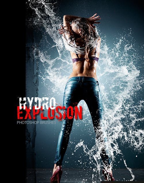 Adobe Photoshop Brushes - Hydro Explosion - Rons Collection