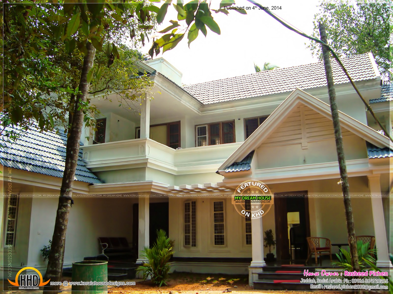 House of Mr.Rasheed Pichen, Malappuram Kerala Home Design and Floor