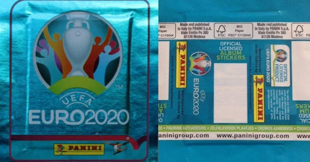 5 euros les 20 Stickers Panini Euro 2020 Vignettes 