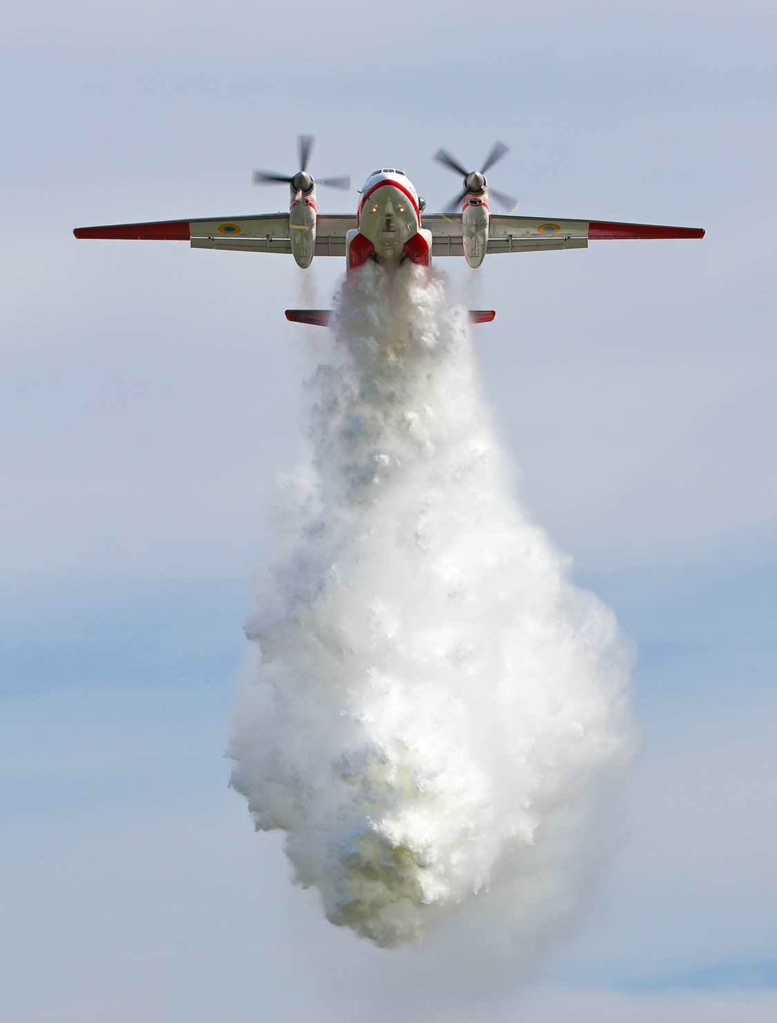 Antonov An32 Water Bombing on Forest Fire