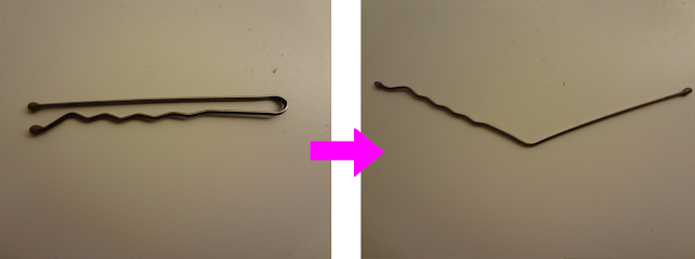 bobby pin for a nail polish tool