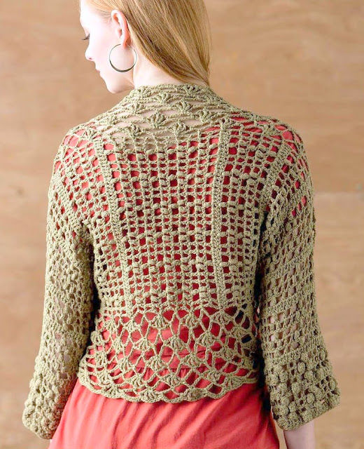 Lace cardigan Crochet pattern