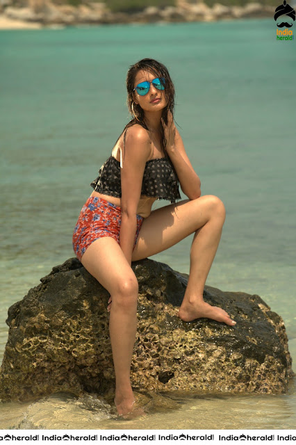 PRAGYA JAISWAL sizzling bikini photos by Beach side