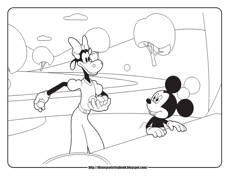 Mickey Mouse Clubhouse 4: Free Disney Coloring Sheets title=