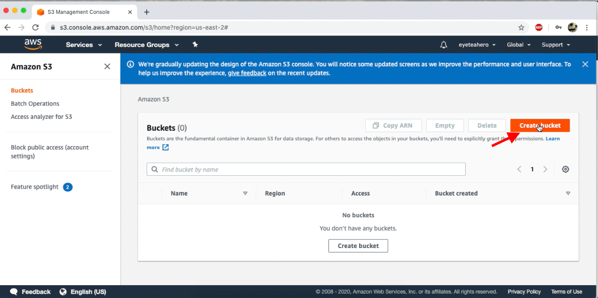 AWS Create S3 Bucket and Upload/Download a File