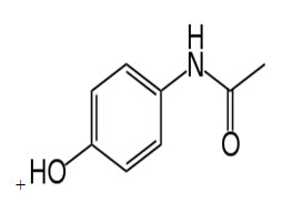 Chemical Structure of paracetamol
