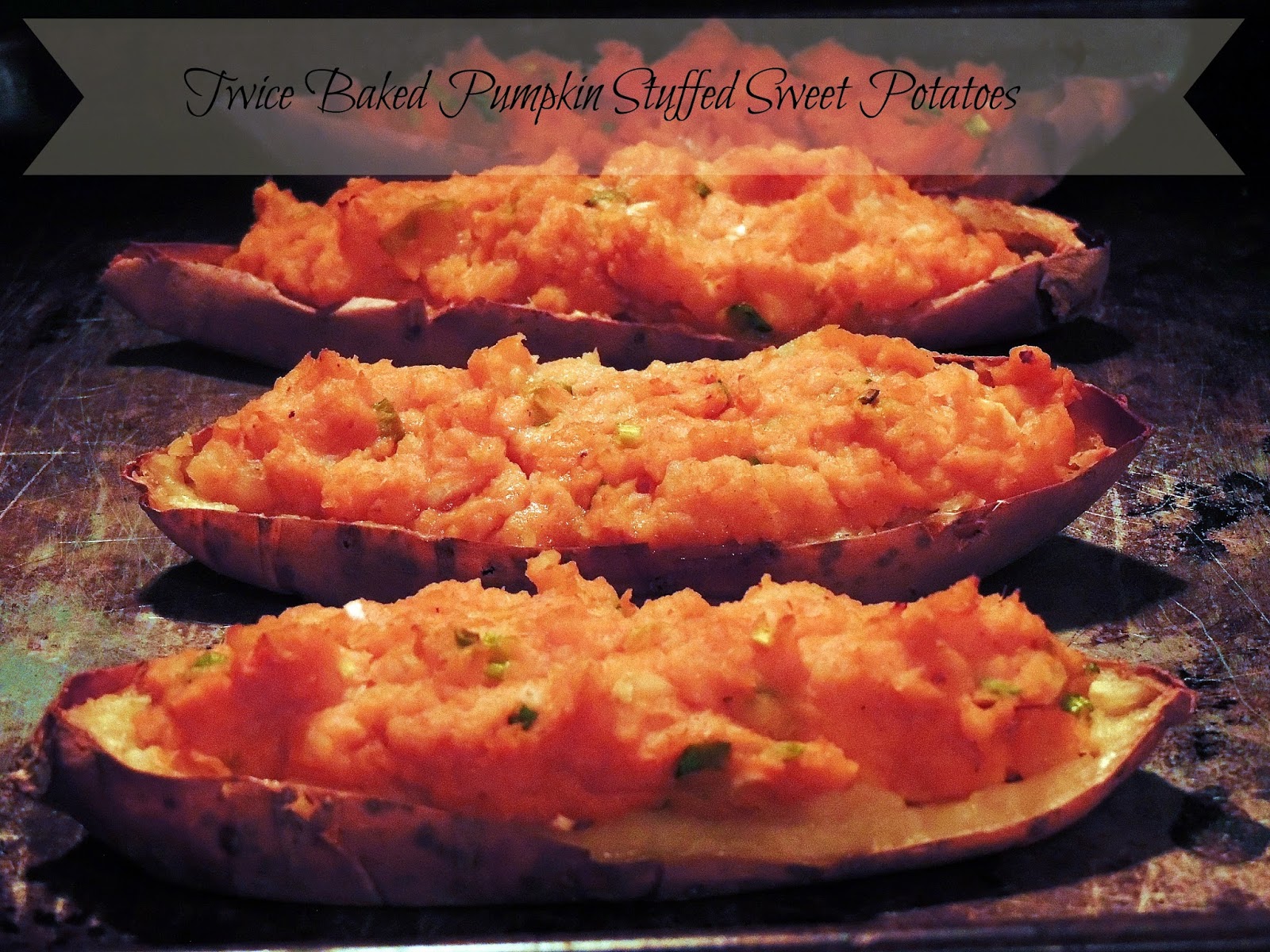 Twice Baked Pumpkin Stuffed Sweet Potatoes SundaySupper Bobbi's Kozy