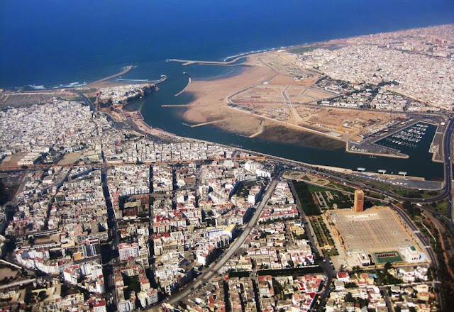 vista aérea de Rabat
