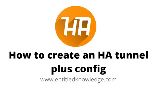 How to create HA tunnel plus config