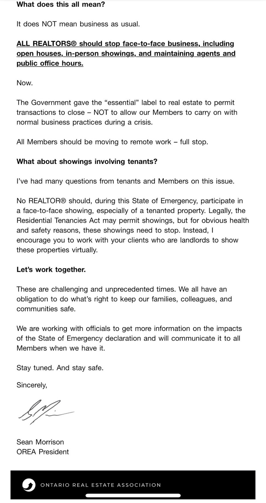 Is Real Estate an Essential Service?