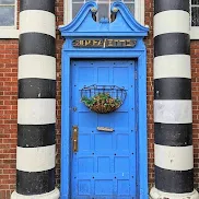 Buffalo Architecture: awesome blue door at Sweet Ness 7