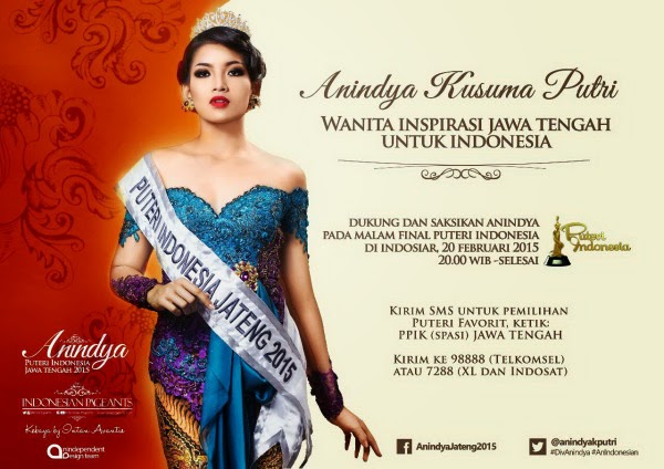 Pemenang Puteri Indonesia 2015 Anindya Kusuma Putri