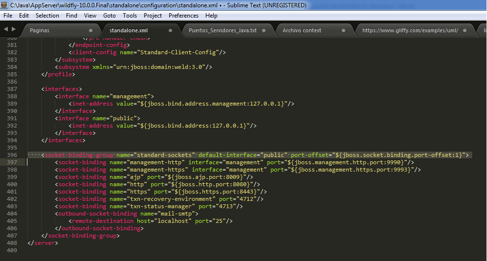 Desarrollo de Aplicaciones en Java: Configuración de los puertos de ...