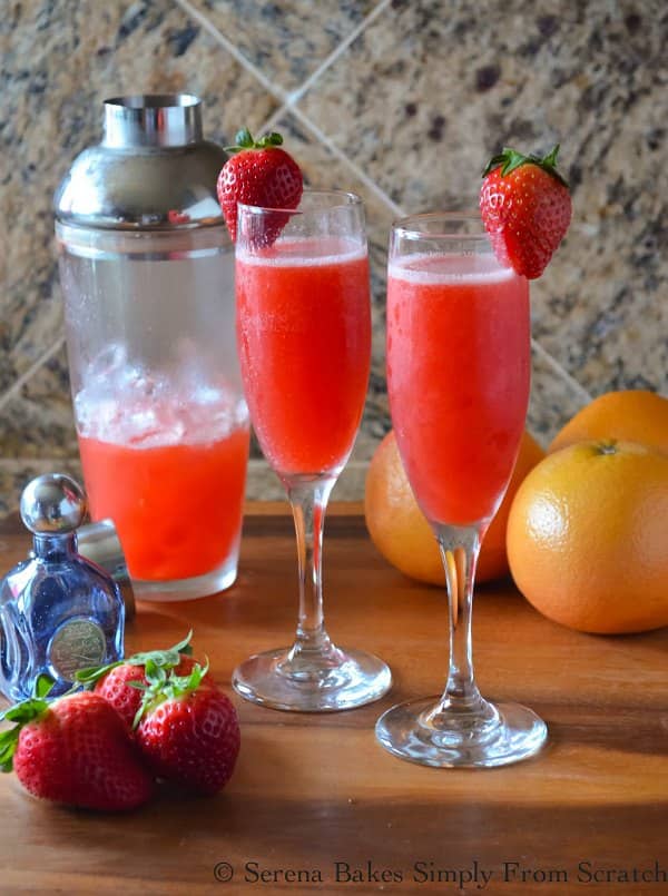 Strawberry Grapefruit Mimosas Serena Bakes Simply From Scratch