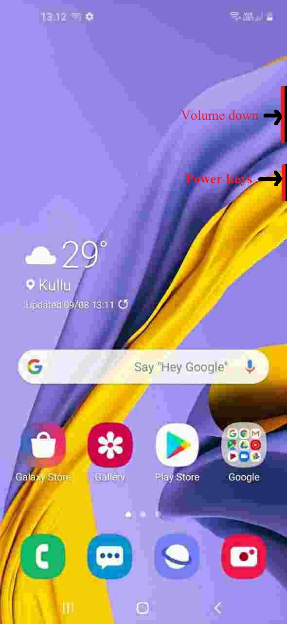 How to take a screenshot on Samsung Galaxy A50/ A50s