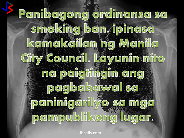 In case you didn't know it yet, Manila City Hall just passed a tougher anti-smoking ordinance that bans smoking at all public buildings, facilities, and establishments “owned, used, controlled or administered by the city government of Manila." It was approved unanimously by the city council and endorsed by the city mayor. The ban includes public places like plazas and parks, public markets, hospitals and health centers, and schools. The author, Councilor Casimiro Sison,is hoping that Ordinance No. 7812 or the “Smoke-Free Ordinance of the City Government of Manila,”  will “set an example to the private sector in promoting a smoke-free environment and to safeguard the health of the public using such establishment from the harmful effects of smoking and tobacco consumption.” The ordinance also prohibits the mere possession of any tobacco products in any form. Also included in the ban are e-cigarettes and the more popular Vape devices.  The smoking ban in city government buildings is also not limited inside the buildings but also within the compound (parking areas, catwalks, roofdecks and grounds, plus the surrounding areas within 100 meters from such city government properties. For those who cannot kick the bad habit, the ordinance mandates the establishment of smoking areas outside each city government building provided it is not less than 10 meters away from where people pass or congregate and with visible “Smoking Area” and “Minors Not Allowed” signage complete with graphic health warnings. As for public transport, an executive order that bans smoking is still in effect nationwide. Approved in an en banc session on March 30, Ordinance No. 7812 will take effect 15 days after its publication in major newspapers. Vaping has become more popular, especially with the introduction of Vape Tricks. Under the new rule, anyone caught in violation of the ordinance will be fined P2,000 and one day detention for the first offense; P3,000 fine and 2 days imprisonment for the second offense; and P5,000 fine and 3 days imprisonment for the third offense. In the previous ordinance, the fine was merely P300 and up to two days imprisonment.