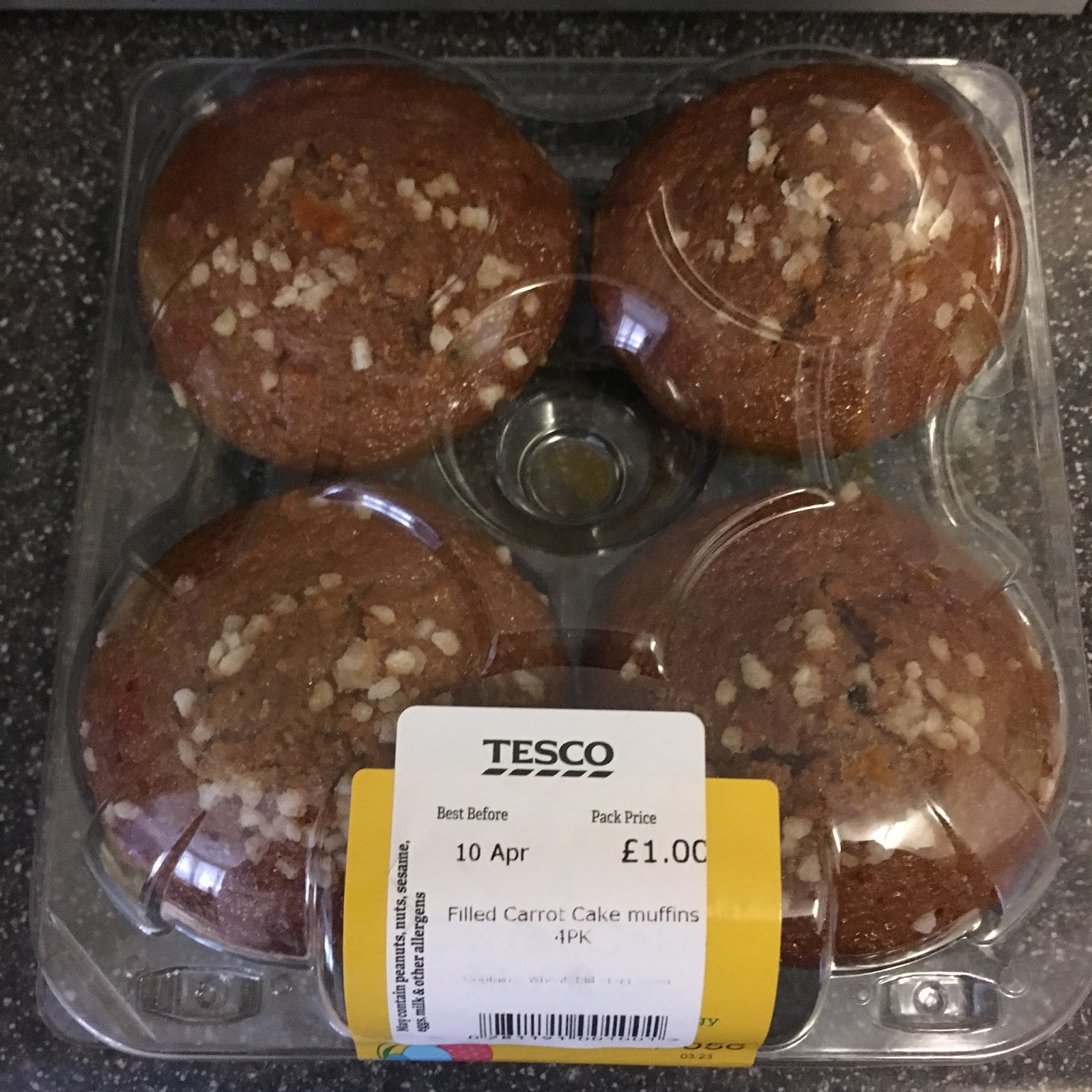 A Review A Day Today's Review Tesco Filled Carrot Cake Muffins