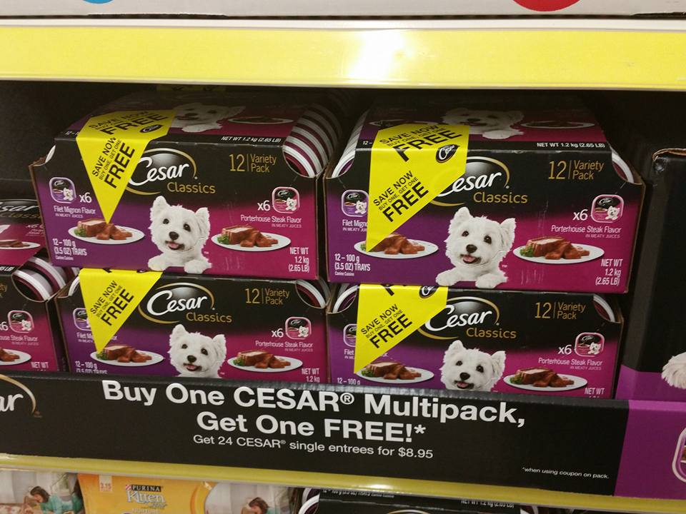 Dollar General Deals Cesar Dog Food 99 Cents Per 12Pack (Normally 8.95!)