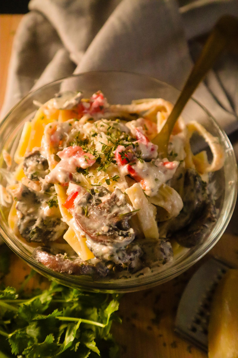 Easy Mushroom Alfredo