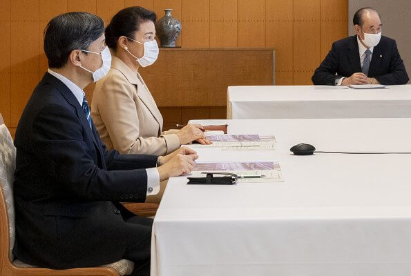Emperor Naruhito and Empress Masako made virtual visits to the Japanese Red Cross Society Medical Center