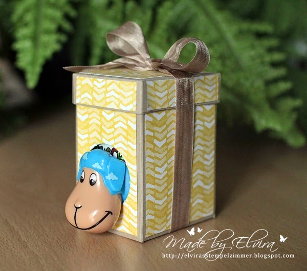 Verpackung für Kinderüberraschungsei mit Produkten von Stampin Up