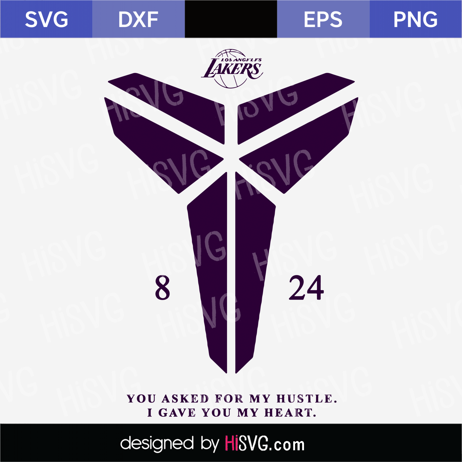 Kobe Bryant Mamba Basketball Signature Symbol Svg Cut File For Silhouette And Cricut Machines Hi Svg