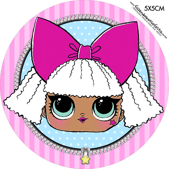 LOL Surprise Free Printable Cupcake Toppers. Oh My Fiesta! in english