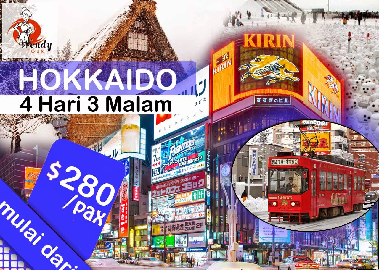 PAKET TOUR HOKKAIDO | SAPPORO MURAH | 4 HARI 3 MALAM