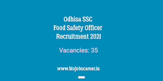 Odhisa SSC Food Safety Officer Recruitment 2021