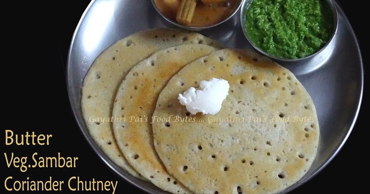 Gayathri Pai's Food Bytes Urad Dal Kodo Millet Dosa.