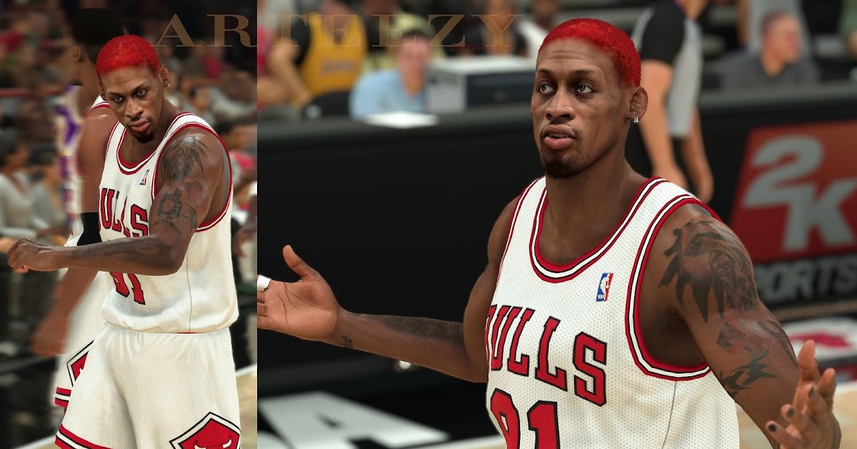 Dennis Rodman Cyberface, Hair and Body Model V1.1 By