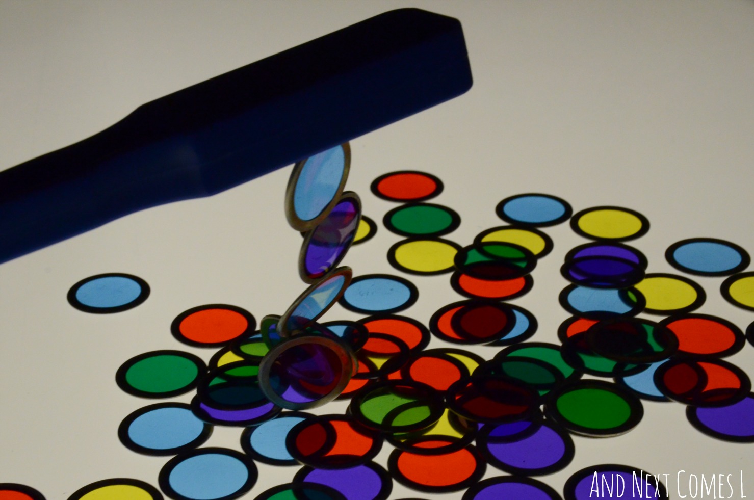 DIY Transparent Counters for Light Play And Next Comes L