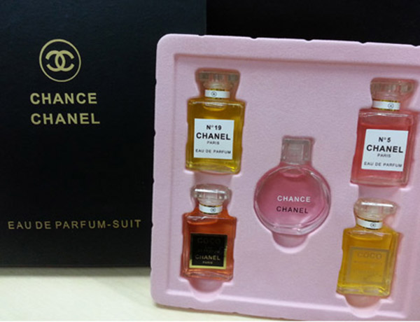 реплика набора Chanel Chance 5 ароматов о женском и мужском
