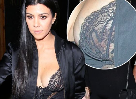 Kourtney Kardashian suffered nip slip at Kendall's party (photos) .