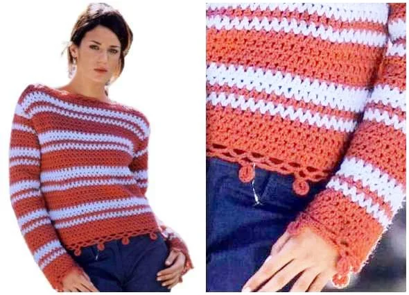 pulover ganchillo, patrones crochet