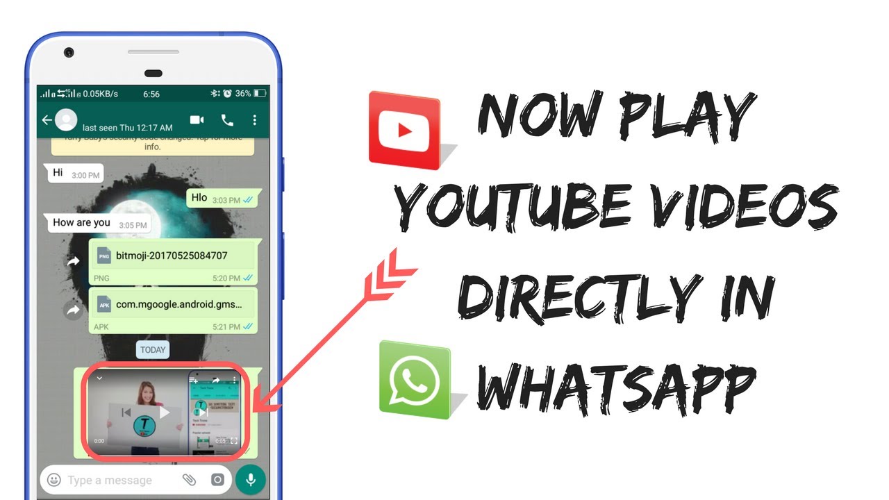 Now iPhone users can watch YouTube videos within WhatsApp