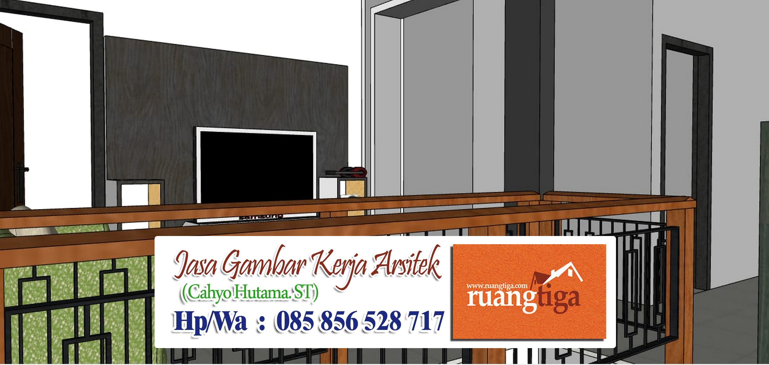 Desain interior rumah 2 lantai - ruangtiga.com