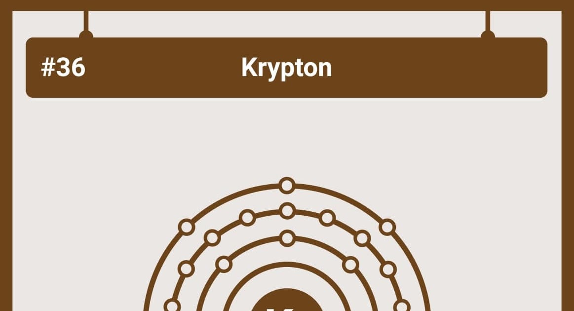 عنصر الكريبتون Kr Krypton الخواص اكتشافه استحصاله استعماله