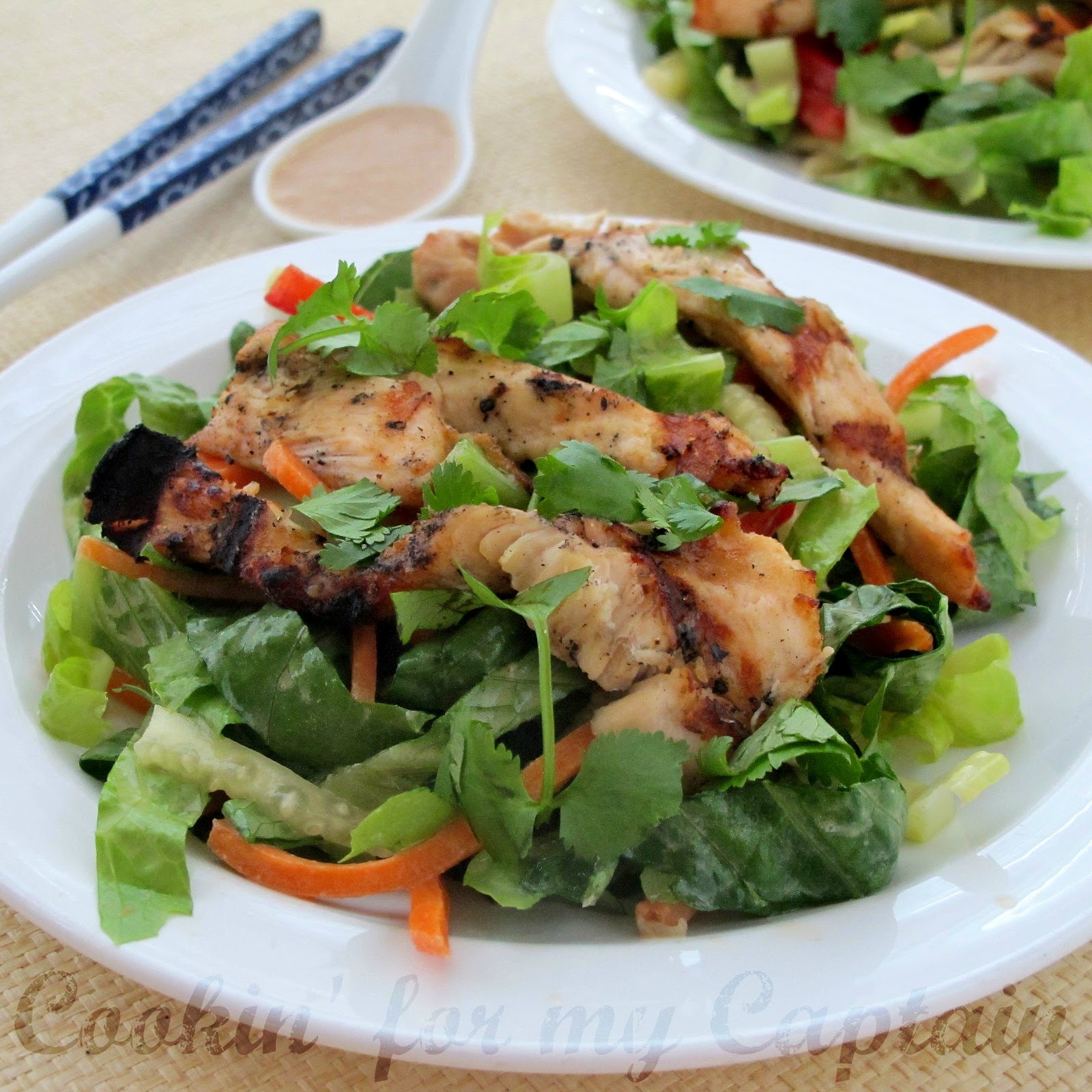 Cookin' for my Captain Chicken Satay Salad