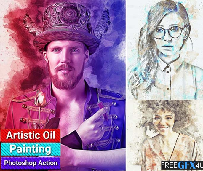 Oil Painting And Watercolor 2 Photoshop Action Free Download Oil Painting And Watercolor 2 Photoshop Action