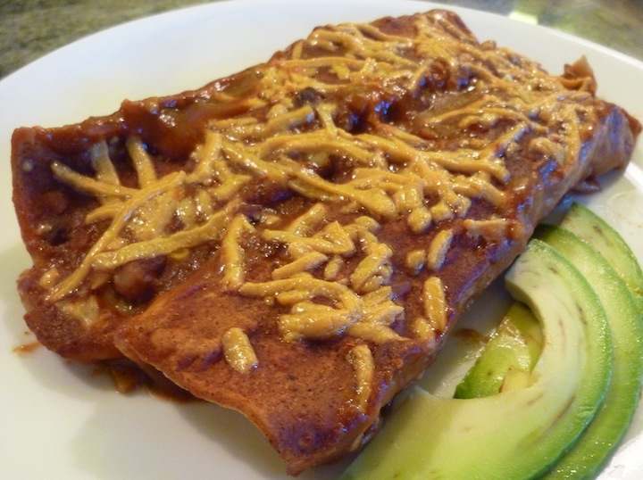 Foods For Long Life Vegan BlackEyed Pea And Hominy Enchiladas My